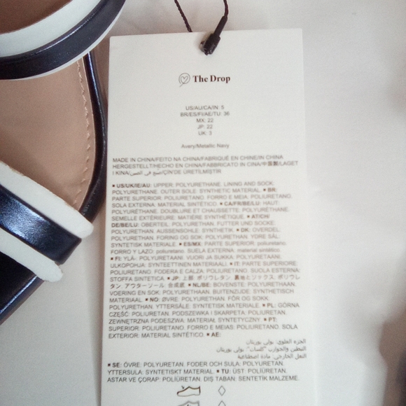 Avery Women's Two Strap High Heel Sandals, Sz.5, Metallic Blue - Picture 4 of 11